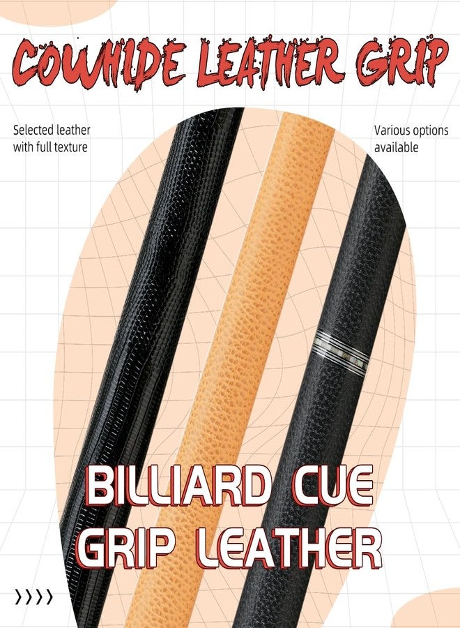 KONLLEN Leather Grip Wrap Cowhide Waterproof Non-Slip 349 * 104 * 0.6mm Billiard Pool Cue Billiard Accessories - Image 2